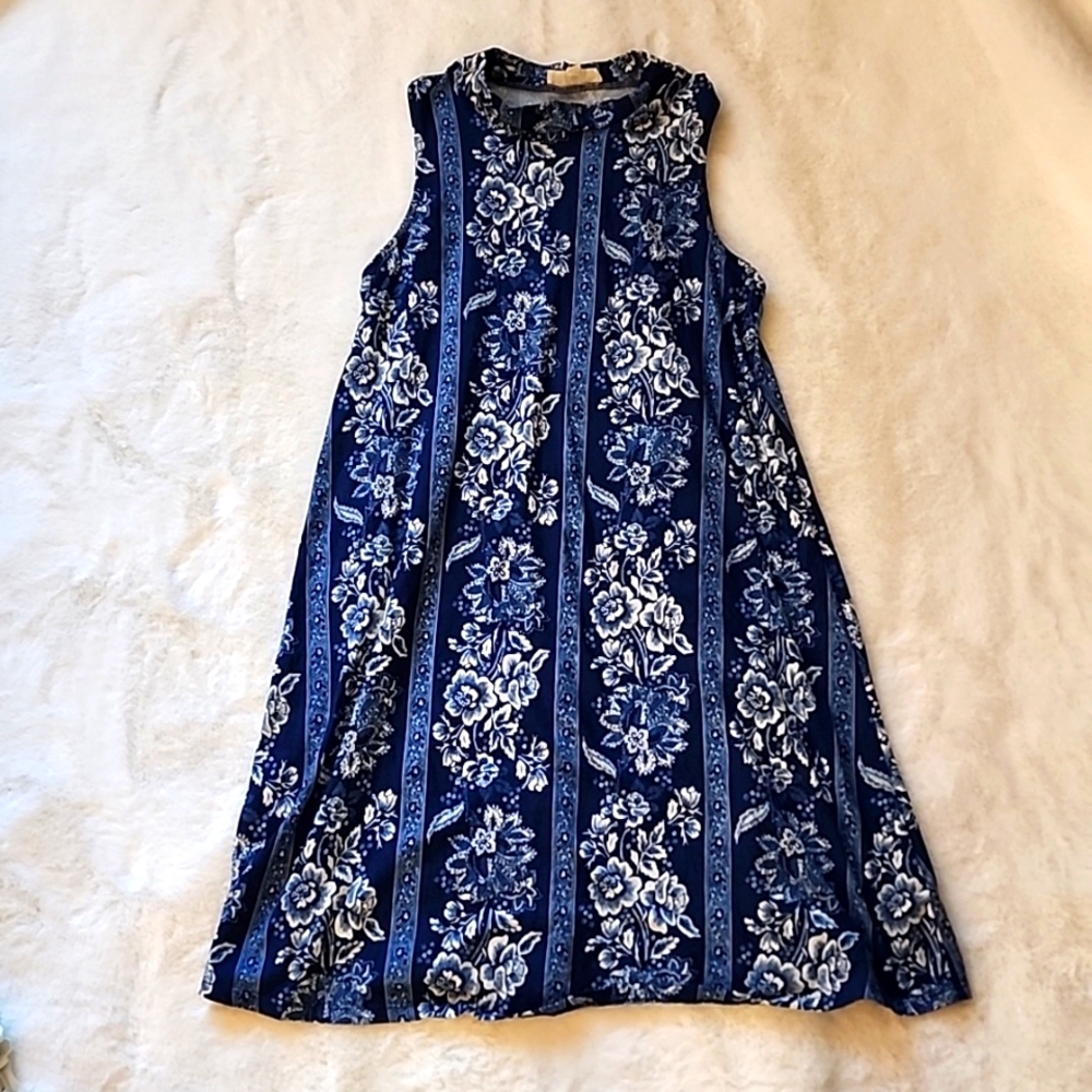 Fun high neck tank dress - Small
